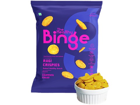 The Healthy Binge Ragi Chips - Chatpata Chaat, 40 g