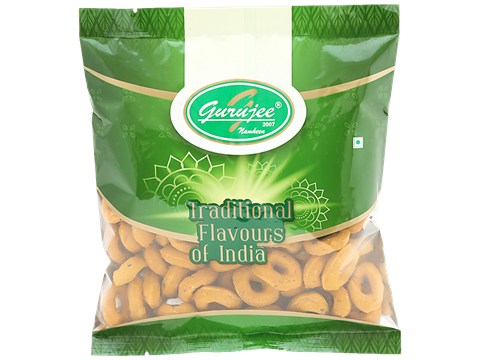 Gurujee Namkeen Kodubale Mini - Rich, Crispy, Ready To Eat Savouries, No Preservatives, 150 g
