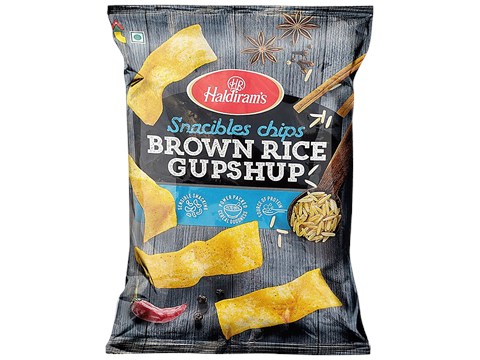 Haldiram's Chips Brown Rice Gup Shup - Ready To Eat Savouries, 55 g
