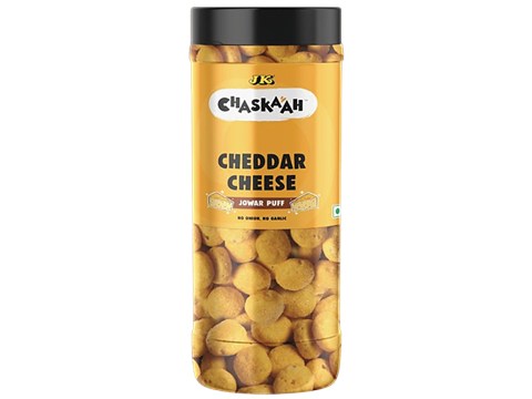 JK Chaskaah Jowar Puff - Cheddar Cheese, Dry Roasted, Zero Cholesterol, 75 g