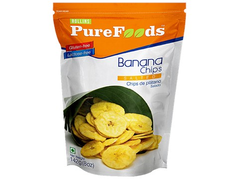 PureFoods Banana Chips - Salted, 142 g