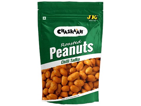 JK Chaskaah Roasted Chilli Tadka Peanuts, 140 g