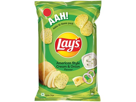Lay's American Style Cream & Onion Potato Chips, 67 g
