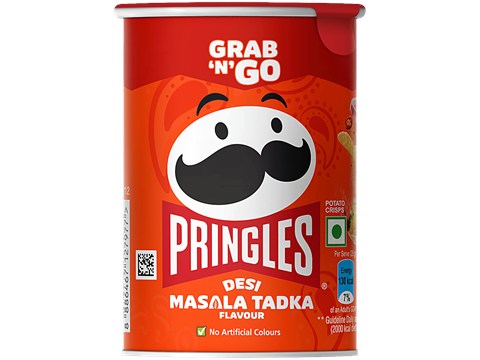 Pringles Desi Masala Tadka Potato Crisps, 40 g