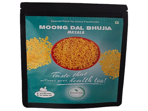 Greenland Moongdal Bhujia - Masala Flavour, Gluten Free, 140 g