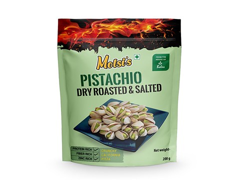Molsi's Blissfully Salted Pistachios - Roasted Bounty, 200 g