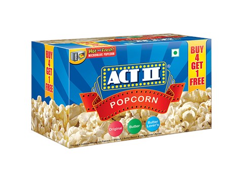 ACT II Microwave Popcorn - Assorted Flavours, 99 g
