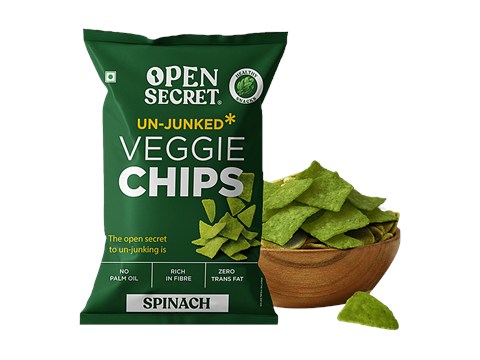 Open Secret Spinach Veggie Chips, 40 g