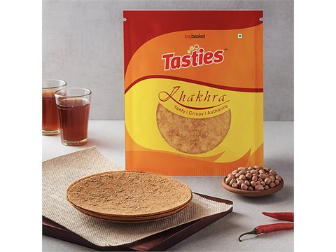 Tasties Whole Wheat Khakhra Rich in Ghee Chutney, 180 g