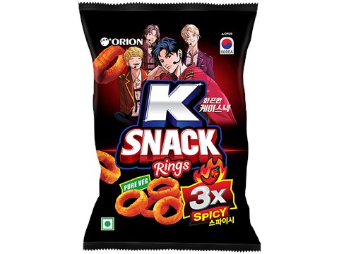 Orion K Snack 3x Spicy Rings, 40 g
