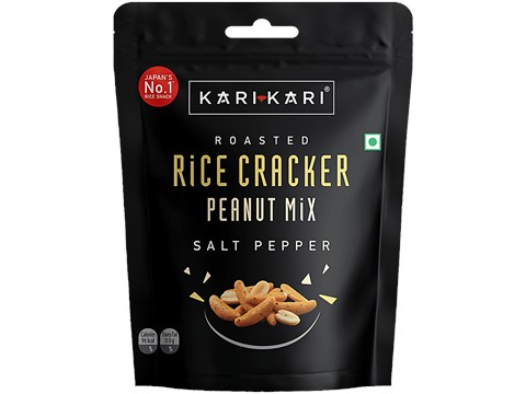 Kari Kari Salt Pepper Roasted Rice Cracker Peanut Mix, 50 g