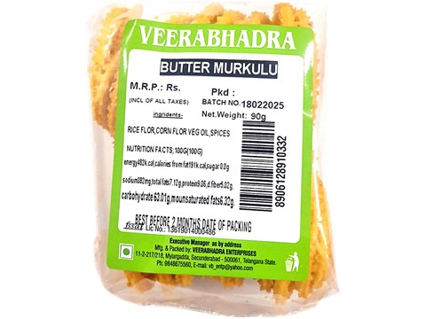 Veerabhadra Butter Murkulu, 90 g