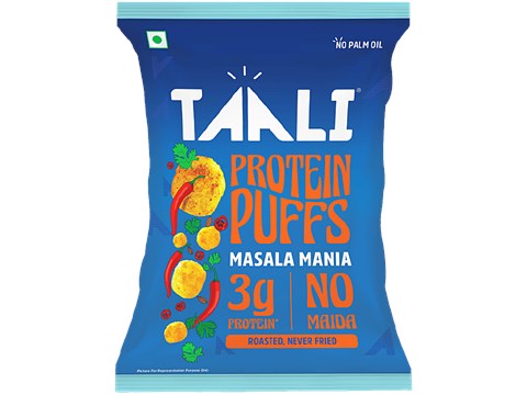 Taali Masala Mania Protein Puffs, 22 g