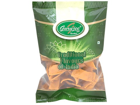 Gurujee Namkeen Ribbon Muruku - Rich, Crispy, Ready To Eat Savouries, No Preservatives, 150 g