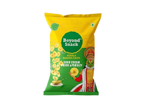 Beyond Snack Sour Cream Onion & Parsley Kerala Banana Chips, 75 g