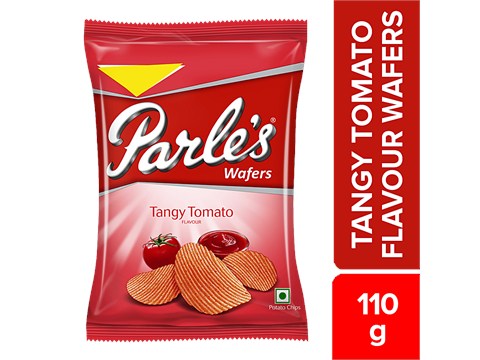 Parle Wafers Potato Chips - Tangy Tomato Flavour, 110 g