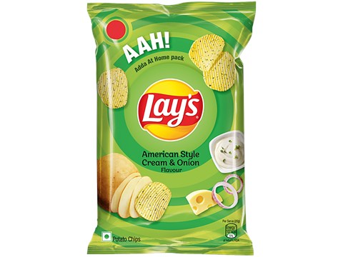Lay's American Style Cream & Onion Potato Chips, 143 g