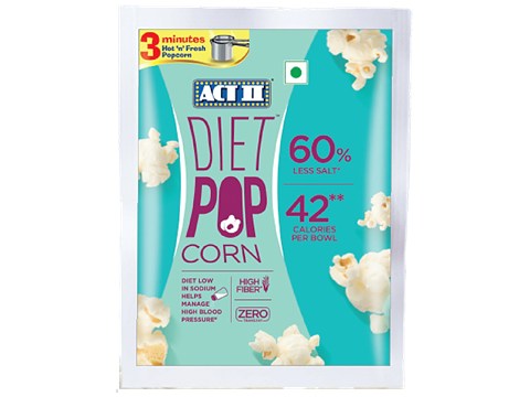 ACT II Instant Diet Popcorn - High Fibre, Snacks, 70 g