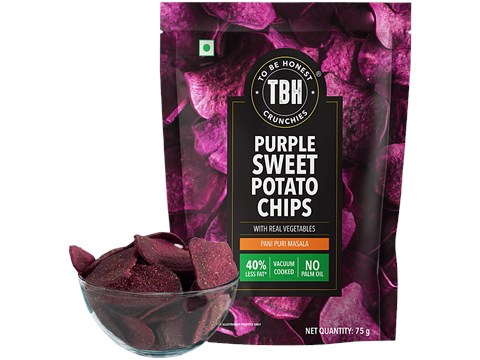 To Be Honest Purple Sweet Potato With Pani Puri Masala, 75 g