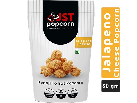 JST Popcorn Gourmet Popcorn - Jalapeno Cheese, Ready To Eat, Gluten Free, Healthy Snack, 30 g