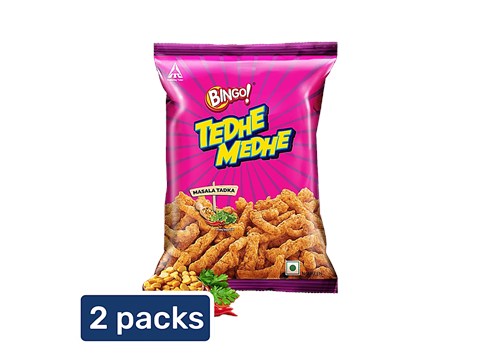 Bingo! Tedhe Medhe Masala Tadka, 2 x 75 g