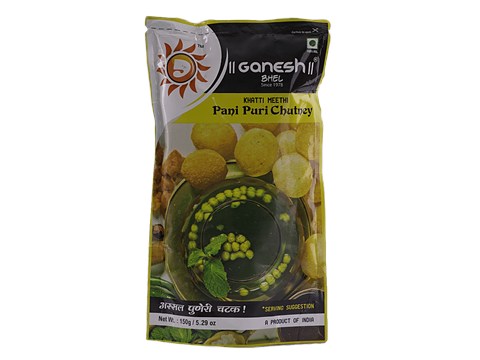 Ganesh Bhel Bhel Namkeen - Khatti Meethi, Pani Puri Chutney, 150 g