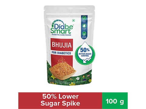 DiabeSmart Diabetic Bhujia - Clinically Tested Low GL Snack, 100 g