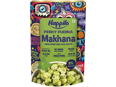 Happilo Premium Perky Pudina Makhana, 55 g