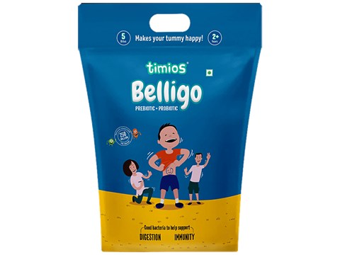 Timios Belligo - Probiotics + Prebiotics Bites, 2+ Years, 60 g