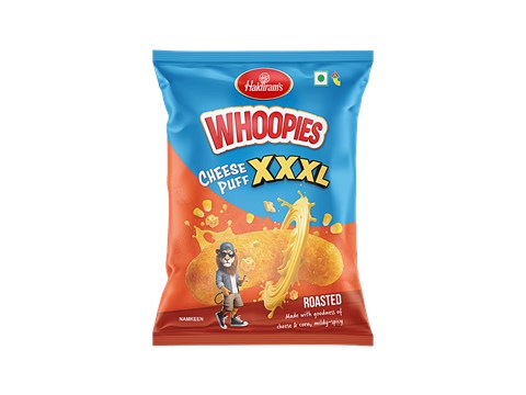 Haldiram's Whoopies Cheese Puff XXXL, 85 g