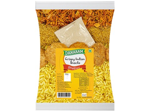 Danaram Crispy Indian Snacks - Bhel Puri, 200 g