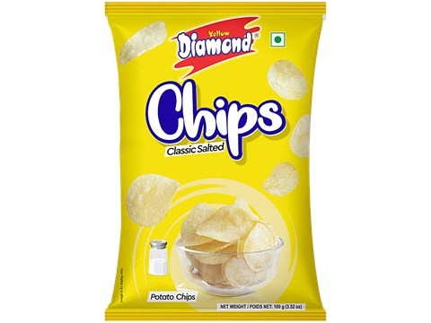 Yellow Diamond Classic Salted Potato Chips, 85 g