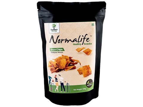 Supreem Super Foods Normalife - Soya Chips, All The Goodness Of Soya, Gluten Free, 100 g