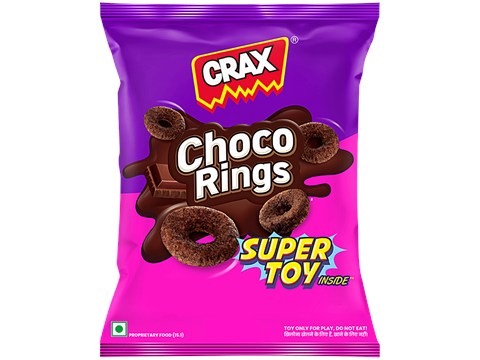 Crax Choco Rings Puff, 35 g