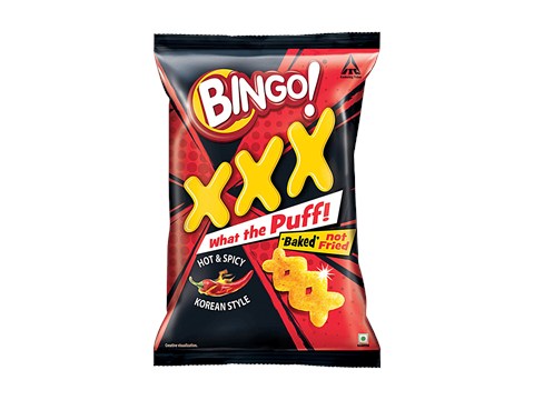 Bingo! Hot N Spicy Baked Puff Snacks, 80 g