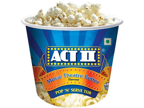 ACT II Microwave Popcorn - Movie Theatre Butter Flavour, Snacks, 130 g