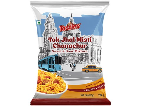 Tasties Chanachur Tok Jhal Misti / Sweet & Sour Mixture, 200 g