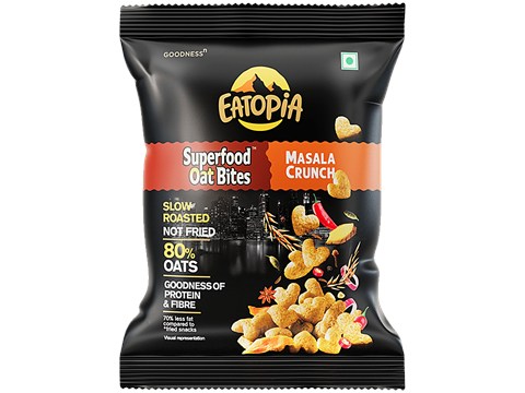 Eatopia Superfood Oat Bites - Masala Crunch, 50 g