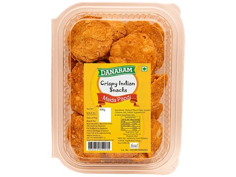 Danaram Crispy Indian Snacks - Maida Papdi, 400 g