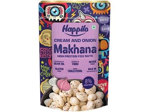 Happilo Premium Cream & Onion Makhana, 55 g