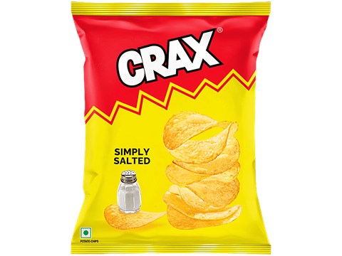 Crax Simply Salted Potato Chips, 95 g