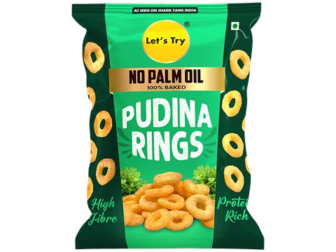 Let's Try Pudina Rings, 60 g