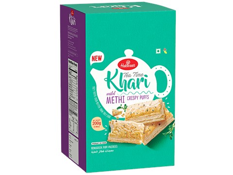 Haldiram's Khari Mild Methi Crispy Puffs, 200 g