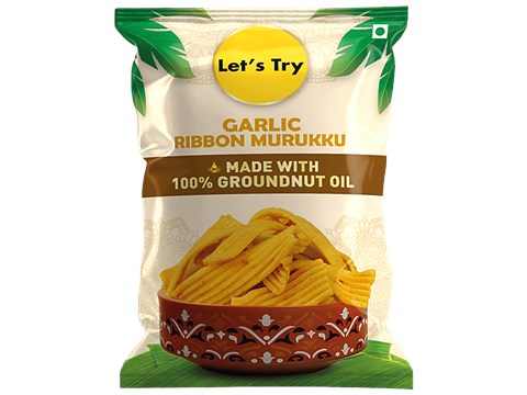 Let's Try Garlic Ribbon Murukku, 180 g
