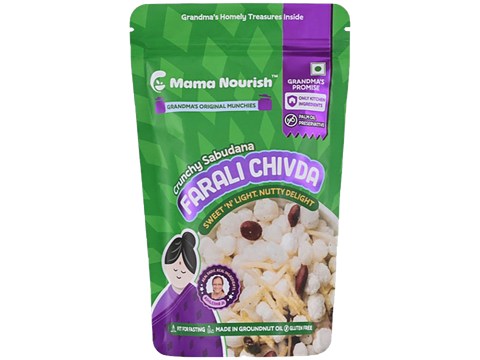 Mama Nourish Crunchy Sabudana Farali Chivda, 100 g