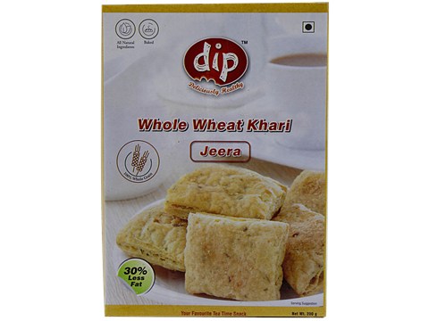 Dip Baked Whole Wheat Khari - Jeera, 200 g