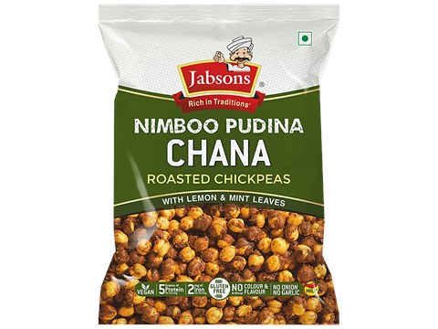 Jabsons Nimboo Pudina Chana Roasted Chickpeas, 150 g