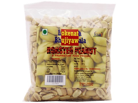 Lokenath Bhujiyawala Roasted Peanuts - Protein Rich, Perfect For Snacking, Teatime, 160 g