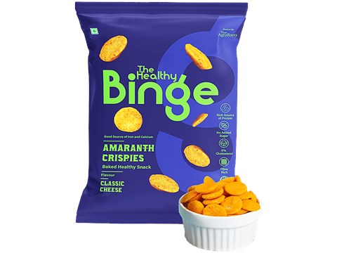 The Healthy Binge Millet Baked Chips - Classic Cheese, 40 g