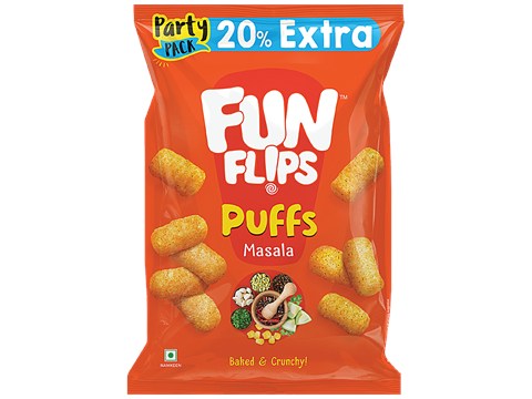 Fun Flips Masala Puffs, 60 g